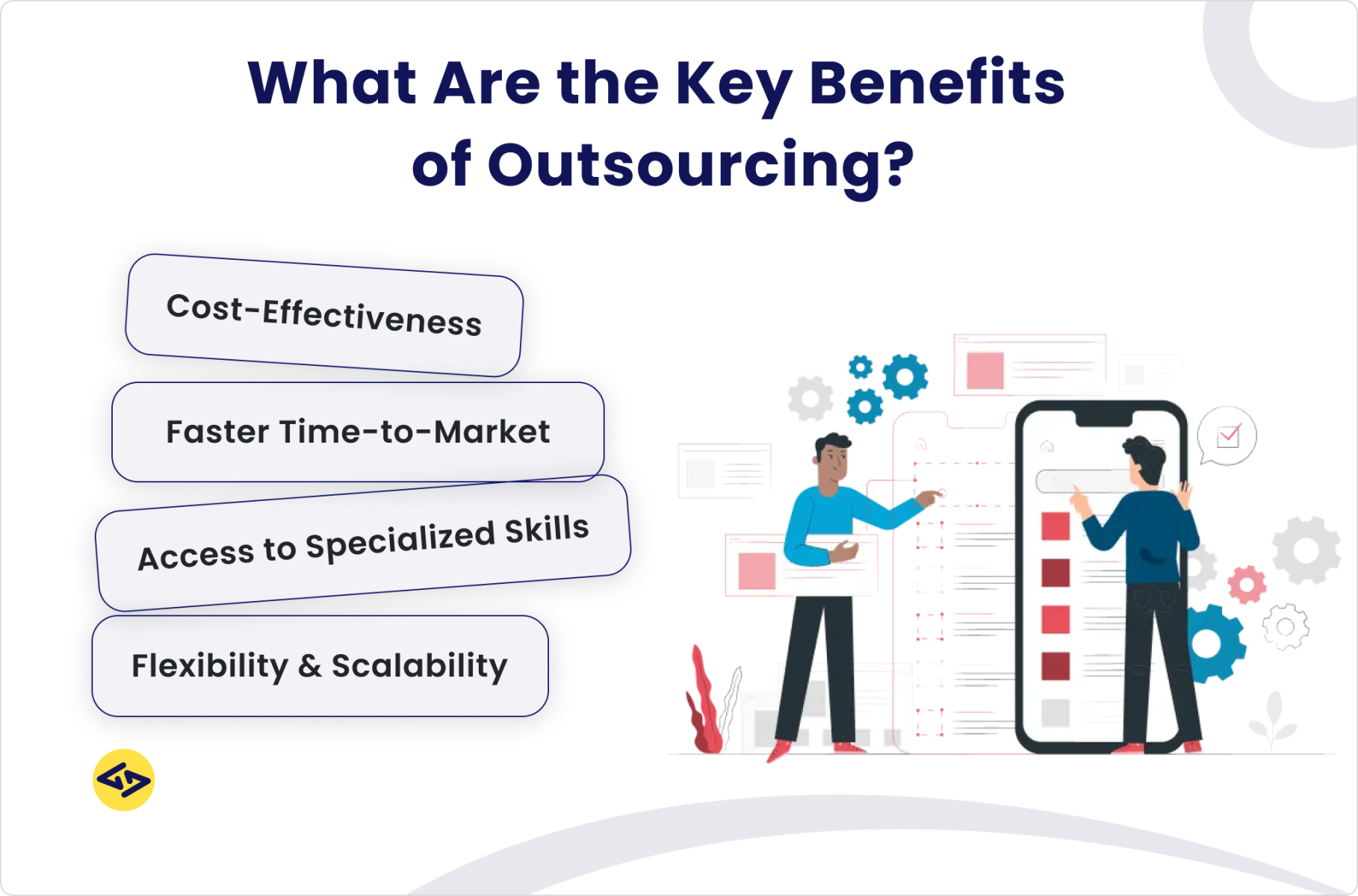 What are the key benefits of outsourcing app development